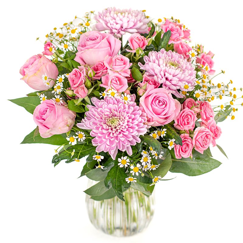 Bukiet Z Różem Do Twarzy